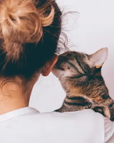 Cat Whispering in Ear